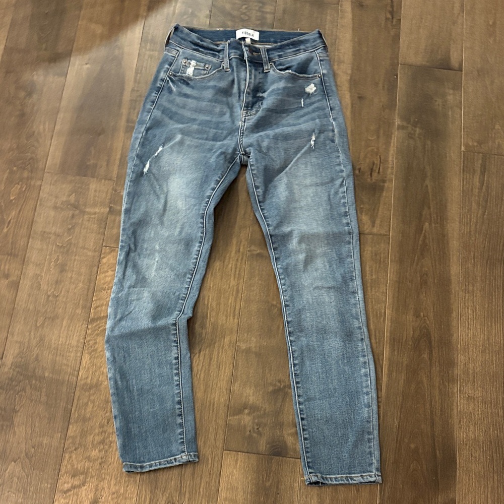 Pistola Light Blue Distressed Jeans